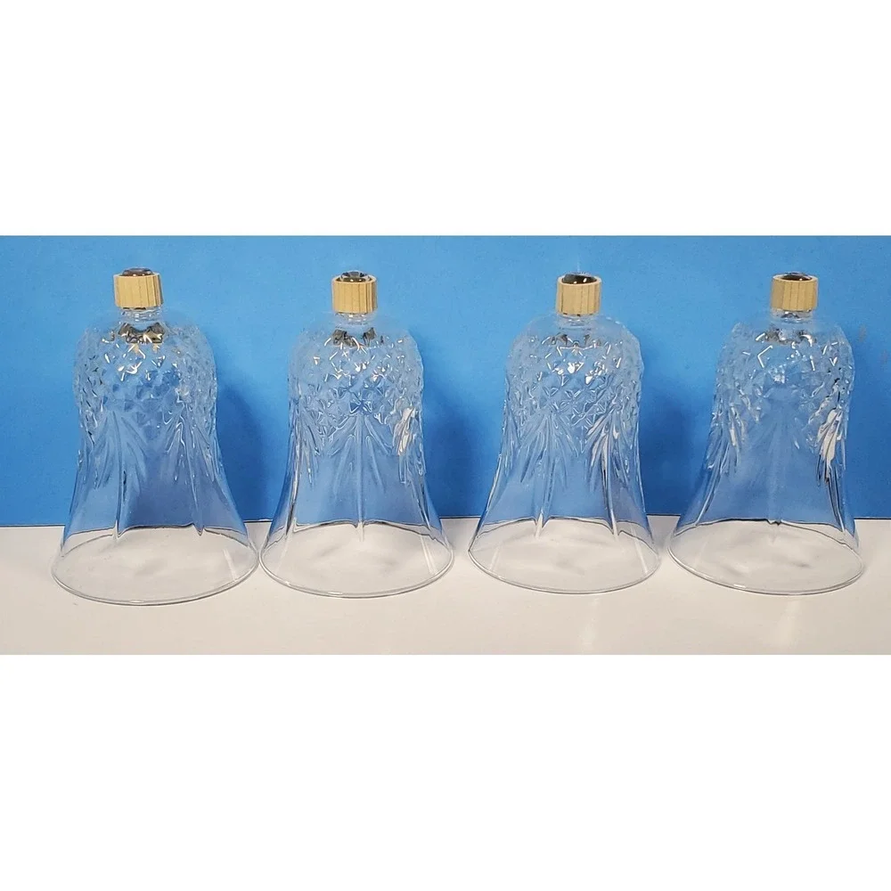 Vintage Glass Votive Cups Windsor Patt Peg Candle Home Interior N/Grippers QTY 4